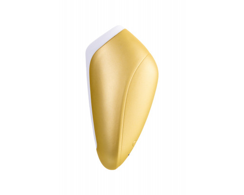 Вакуум-волновой бесконтактный стимулятор клитора Satisfyer Love Breeze, силикон, золотой, 9,5 см.