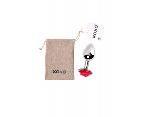 Мешочек XOXO, текстиль, коричневый, 18*12,5 см