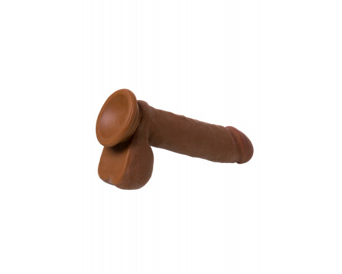 Реалистичный фаллоимитатор TOYFA RealStick Elite Mulatto, коричневый, 16 см