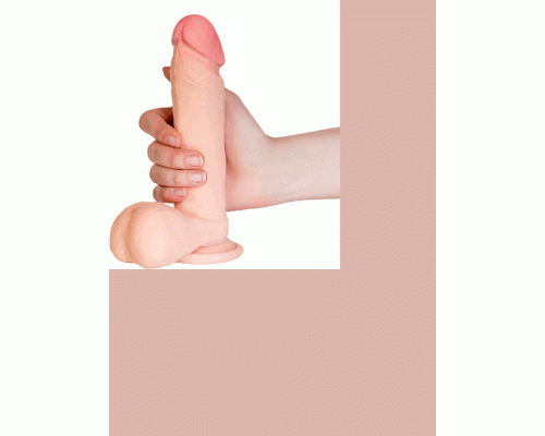 Реалистичный фаллоимитатор TOYFA RealStick Elite DILDO, TPR, телесный, 20 см