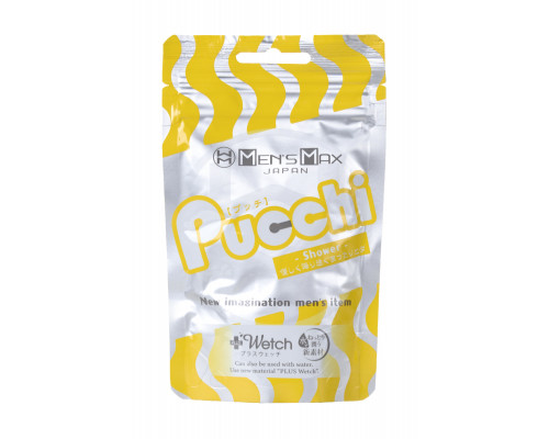 Мастурбатор нереалистичный MensMax Pucchi Shower, TPE, белый, 6,5 см