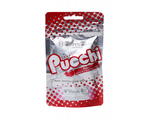 Мастурбатор нереалистичный MensMax Pucchi Berry, TPE, белый, 6,5 см