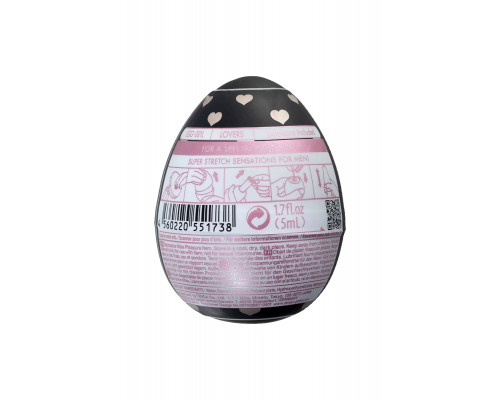 Нереалистичный мастурбатор TENGA Egg Lovers, TPE, черный, 6,1 см