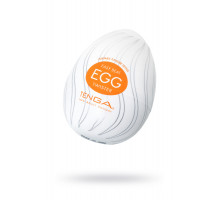 Нереалистичный мастурбатор TENGA № 4 Twister, TPE, белый, 6,1 см