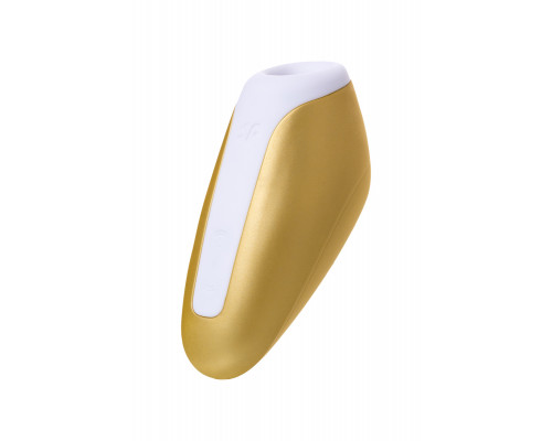 Вакуум-волновой бесконтактный стимулятор клитора Satisfyer Love Breeze, силикон, золотой, 9,5 см.