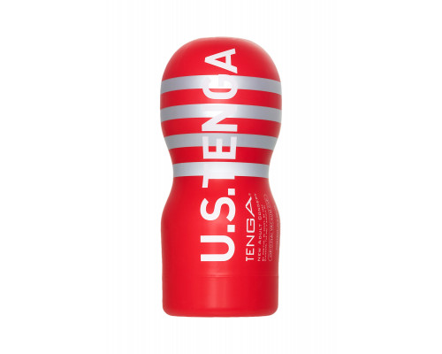 Нереалистичный мастурбатор TENGA  Deep Throat US, TPE, белый, 18,1 см
