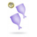 Менструальная чаша Satisfyer Feel Secure, 2 шт в наборе, силикон, фиолетовый