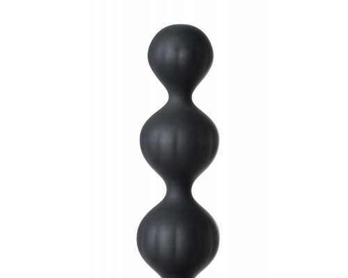 Набор анальных цепочек Satisfyer Beads, силикон, черный, 27 см.