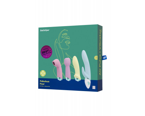Набор вибраторов Satisfyer Fabulous Four, силикон, ассорти