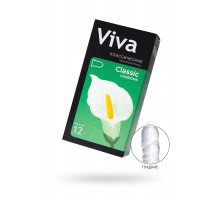 Презервативы VIVA Классические 12 шт, латекс, 18,5 см