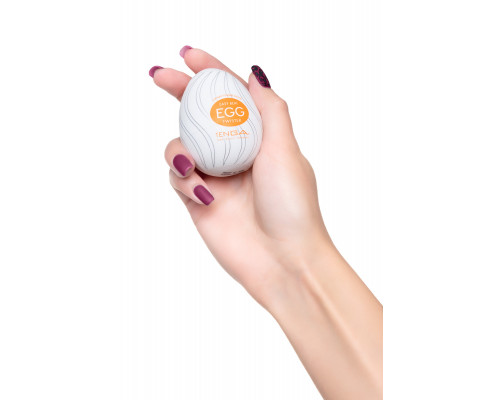 Нереалистичный мастурбатор TENGA № 4 Twister, TPE, белый, 6,1 см
