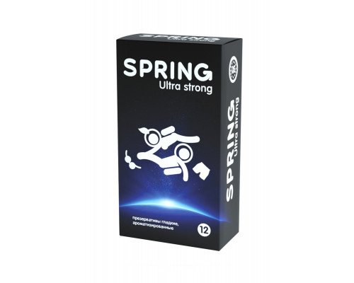 Презервативы Spring  Ultra Strong, классические, латекс, 17,5 см, 12 шт