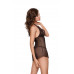 Ночная сорочка SoftLine Collection Marylin и стринги, чёрный, XXXL