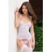 Корсет c пажами и стринги SoftLine Collection Karen, белый, M