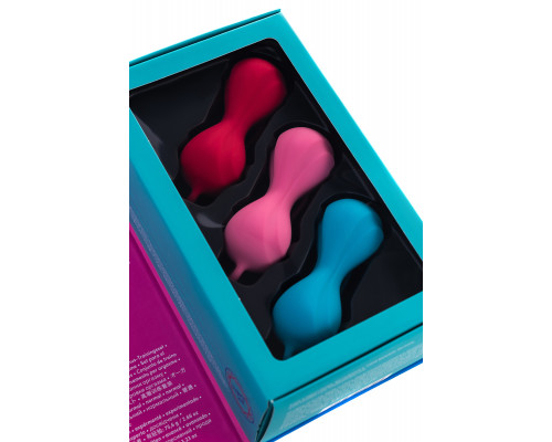 Набор вагинальных шариков Satisfyer Balls C02 Double, силикон, ассорти, Ø 3,2 см.