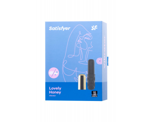 Вибромассажер Satisfyer Mini Sparkling Darling , силикон, чёрный, 11,4 см.