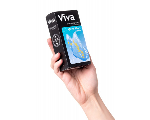 Презервативы VIVA  Ультратонкие 12 шт, латекс, 18,5 см