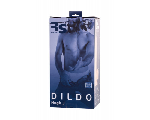 Фаллоимитатор RealStick Silicone Hugh J, телесный, 20,5 см