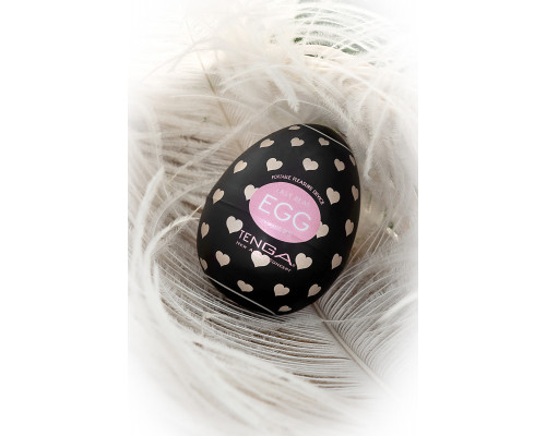 Нереалистичный мастурбатор TENGA Egg Lovers, TPE, черный, 6,1 см