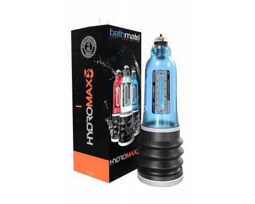 Помпа для пениса Bathmate HYDROMAX5, ABS пластик, голубая, 26 см (аналог Hydromax X20)