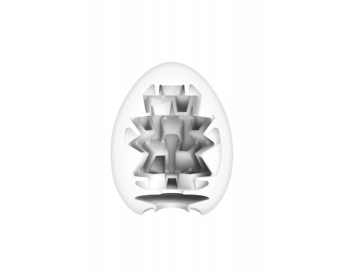 Нереалистичный мастурбатор TENGA №14 Boxy, TPE, белый, 6,1 см