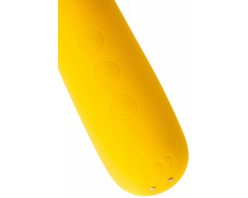 Вакуум-волновой бесконтактный стимулятор клитора Satisfyer Dual Love, силикон, жёлтый, 16 см.