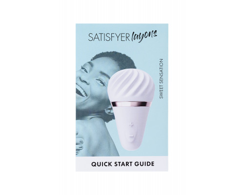 Вибромассажер Satisfyer  Layon 4, Sweet sensation, силикон, белый, 9,6 см.