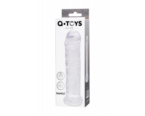 Фаллоимитатор A-Toys by TOYFA Ramot, TPE, прозрачный, 22 см