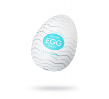 Нереалистичный мастурбатор TENGA №1 Wavy, TPE, белый, 6,1 см