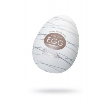 Нереалистичный мастурбатор TENGA № 6 Silky, TPE, белый, 6,1 см