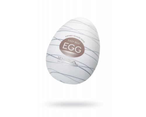 Нереалистичный мастурбатор TENGA № 6 Silky, TPE, белый, 6,1 см