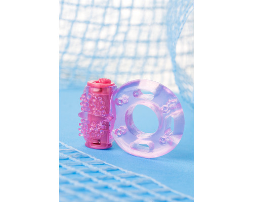 Виброкольцо TOYFA, TPE, розовый (комплект 10)