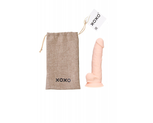 Мешочек XOXO, текстиль, коричневый, 24,5*14 см