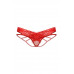 Стринги с двойным доступом SoftLine Collection, красный, S/M