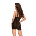 Ночная сорочка с открытой грудью и стринги SoftLine Collection Lilith, чёрный, M/L