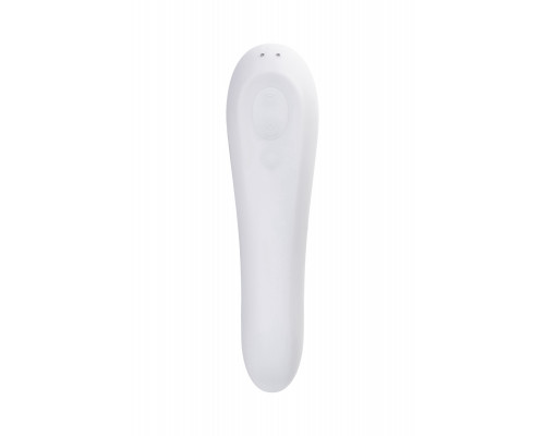 Вакуум-волновой бесконтактный стимулятор клитора Satisfyer Dual Pleasure, силикон, белый, 17,9 см.