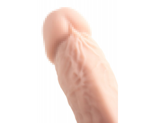 Фаллоимитатор RealStick Silicone Tom H, сайлекспан, телесный, 15 см