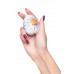 Нереалистичный мастурбатор TENGA №11 Shiny, TPE, белый, 6,1 см
