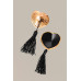 Пэстис Waname Hearts with tassels в форме сердец с кисточками, золотой