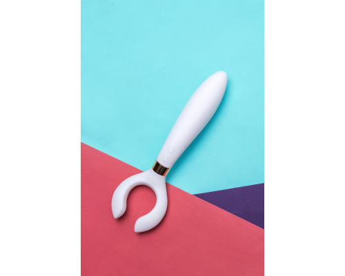 Многофункциональный стимулятор для пар Satisfyer Partner Multifun 3, силикон, белый, 23,5 см.