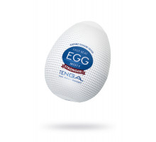 Нереалистичный мастурбатор TENGA № 9 Misty, TPE, белый, 6,1 см