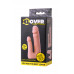 Насадка TOYFA XLover Double Pleasure  реалистичная для двойного проникновения , TPR, телесный, 19 см