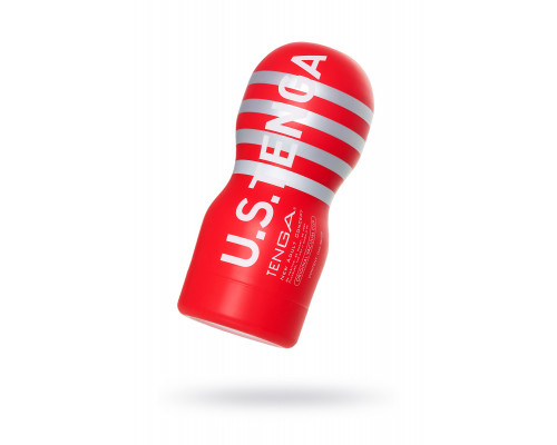 Нереалистичный мастурбатор TENGA  Deep Throat US, TPE, белый, 18,1 см