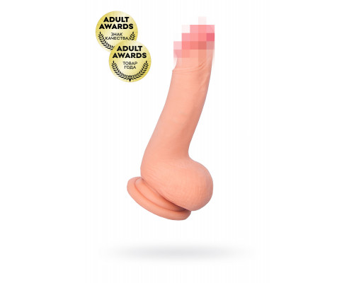 Реалистичный фаллоимитатор TOYFA RealStick Elite Nathan, TPR, телесный, 18,5 см