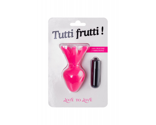 Анальная пробка + стимулятор клитора Love to Love Tutti Frutti, силикон, розовый, 8,5 см.