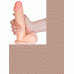 Реалистичный вибратор TOYFA RealStick Elite Vibro, TPR, телесный, 7 режимов вибрации, 20 см