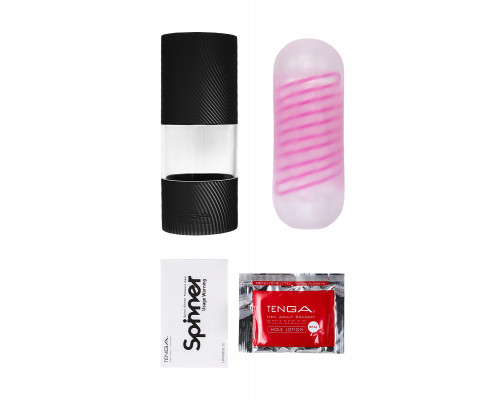 Нереалистичный мастурбатор TENGA SPINNER  Brick, TPE, прозрачный, 13 см