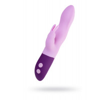 Нереалистичный вибратор Love to Love Hello Rabbit, силикон, фиолетовый, 24,5 см.