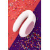Многофункциональный стимулятор для пар Satisfyer Partner Double Joy, силикон, белый, 18 см.