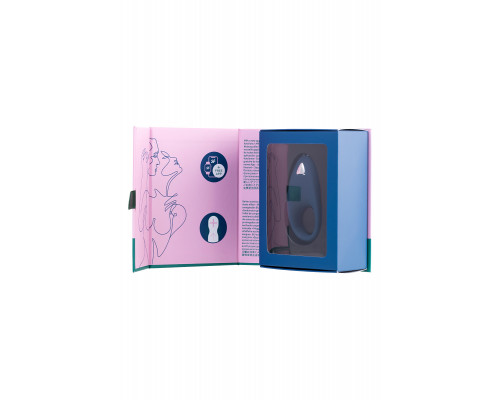 Эрекционное кольцо на пенис Satisfyer Powerful, силикон, синий, 9 см.